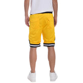 Striped Band Solid Basketball Shorts